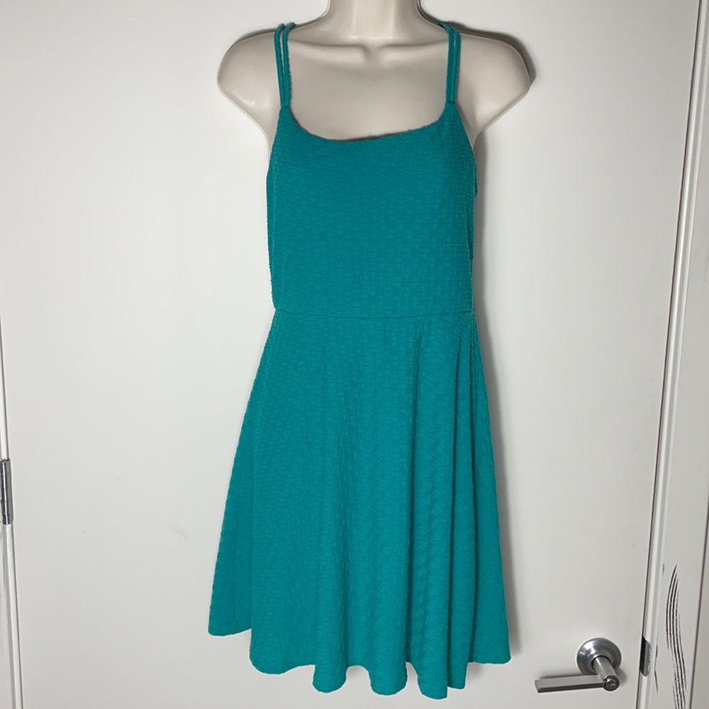 Mossimo Supply Co Teal Halter Dress